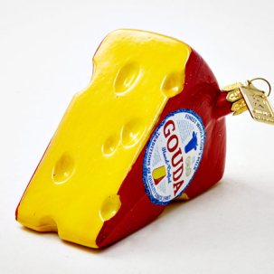 Елочная игрушка Сыр Gouda 80 x 60 мм.