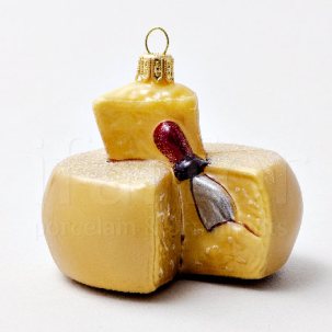Елочная игрушка Сыр Parmigiano 75 x 70 мм.