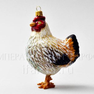 Елочная игрушка Курочка 80 x 125 мм.