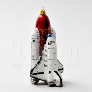 Елочная игрушка Космический корабль Шаттл 85 x 155 мм.