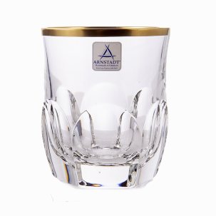 Набор стаканов Прозрачный с золотом 6 предметов Palais Gold 250 мл.