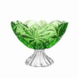 Ваза для фруктов Зеленая Flora 285 мм.