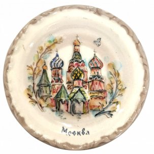 Плакетка Москва православная 110 x 20 мм.