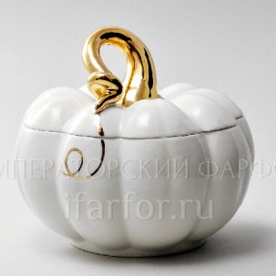 Шкатулка Тыква с золотом Тыква большая 170 x 145 мм.
