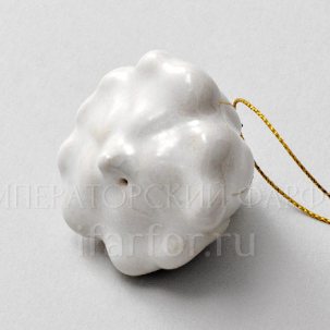 Елочная игрушка Патиссон мини 55 x 45 мм.