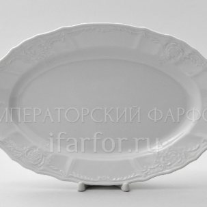 Блюдо овальное Бернадотт Недекорированный Бернадотт 340 мм.