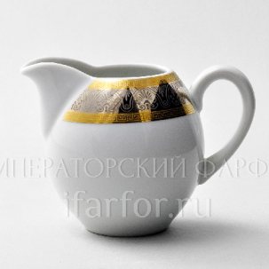 Сливочник Широкий кант платина золото Опал 200 мл.