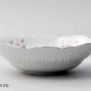 Салатник Бернадотт Серая роза платина Бернадотт 190 мм.