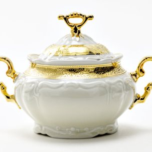 Сахарница Золотая лента Ivory Мария Луиза 350 мл.