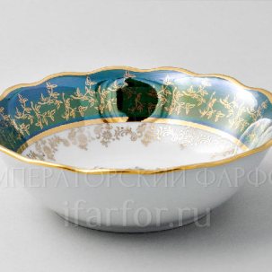 Салатник Охота Зеленая STERNE PORCELAN 190 мм.