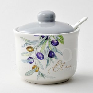 Сахарница с ложечкой Оливки Royal Classics 250 мл.
