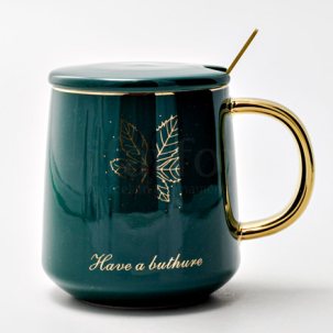 Кружка с крышкой и ложкой Have a futhure Royal Classics 400 мл.