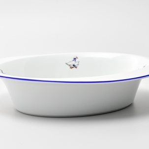 Блюдо для запекания овальное Гуси Benedikt Ribby 320 мм.