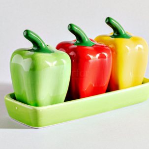 Набор для специй 3 предметный Перцы 4 предмета Repast 180 x 55 x 150 мм.