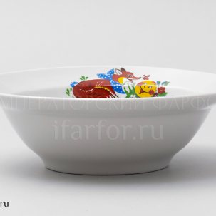 Миска детская Веселый Колобок.Лиса
