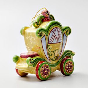 Елочная игрушка Карета 130 x 130 мм.