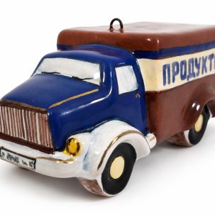Елочная игрушка Грузовая машина 72 x 35 мм.