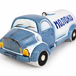 Елочная игрушка Молоковоз 35 x 40 мм.