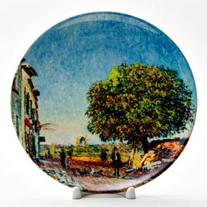Декоративная тарелка The Chestnut Tree at Saint-Mammes, 1880 200 мм.