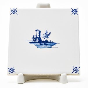 Изразец Голландский. Уточки 97 x 97 мм.