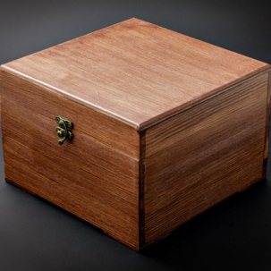 Шкатулка подарочная Шкатулка подарочная. Светлый палисандр Шкатулка 200 x 200 x 140 мм.