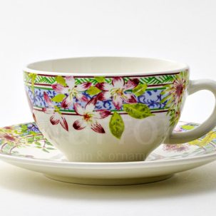Чашка с блюдцем чайная MILLEFLEURS 1/2 GIEN Шампань 260 мл.