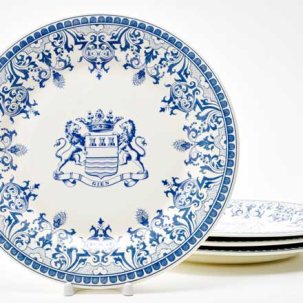 Набор тарелок столовый BLASON DEPAREILLEES BLEU GIEN Шампань 274 мм.