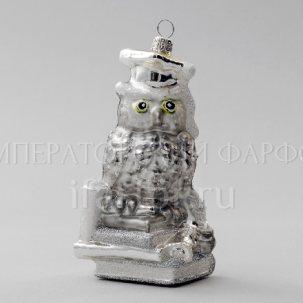 Елочная игрушка Сова 140 мм.