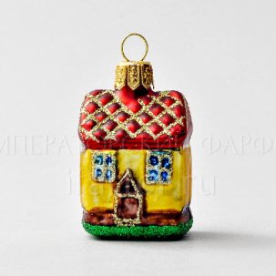Елочная игрушка Домик 60 мм.