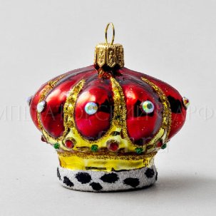 Елочная игрушка Корона 60 мм.