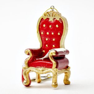 Елочная игрушка Рождественский трон 1 90 мм.