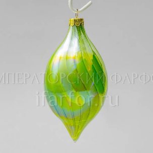 Елочная игрушка Конус Вертушка зеленый 80 x 150 мм.