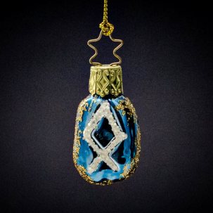 Елочная игрушка Мистическая славянская руна 2 23 x 55 мм.