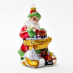 Елочная игрушка Дед Мороз мастерит игрушки 95 x 160 мм.