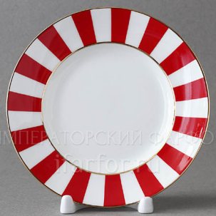 Тарелка десертная Да и нет (красный) 150 мм.