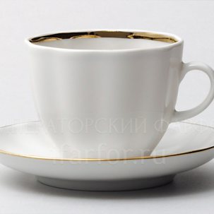 Чашка с блюдцем кофейная Белоснежка 1/2 Тюльпан 140 мл.