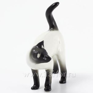 Скульптура Кошка сиамская Кошка сиамская 133 мм.