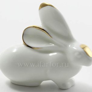 Скульптура Заяц (з.з.) Золотой 53 мм.