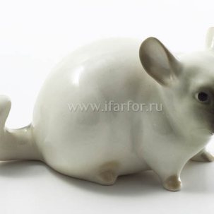 Скульптура Шиншилла малая Серый 80 мм.
