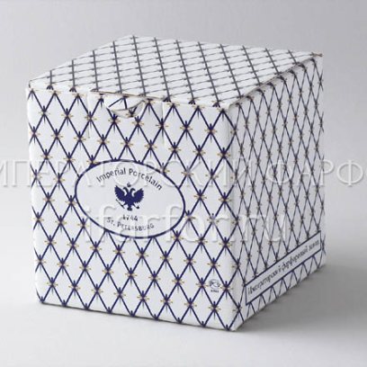 Подарочная упаковка кубик малый Кобальтовая сетка Кубик