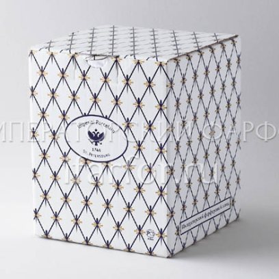 Подарочная упаковка кубик средний Кобальтовая сетка Кубик