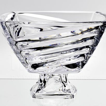 Фруктовница на ножке «Facet» Форма: Crystalite Bohemia. Хрустальное стекло. 330 мм.