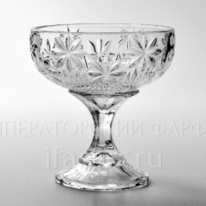 Ваза для конфет на ножке «Perseus-nova» Форма: Crystalite Bohemia. Хрустальное стекло. 140 x 150 мм.