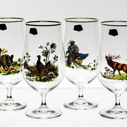 Набор бокалов для пива «Beercraft Охота» 4/4 Форма: Crystalex. Хрустальное стекло. 550 мл.