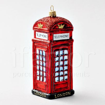 Елочная игрушка Телефонная будка