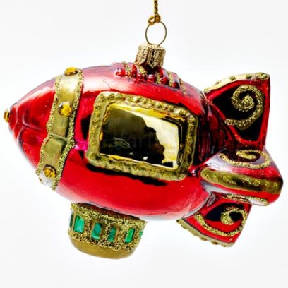 Елочная игрушка Рождественский дирижабль