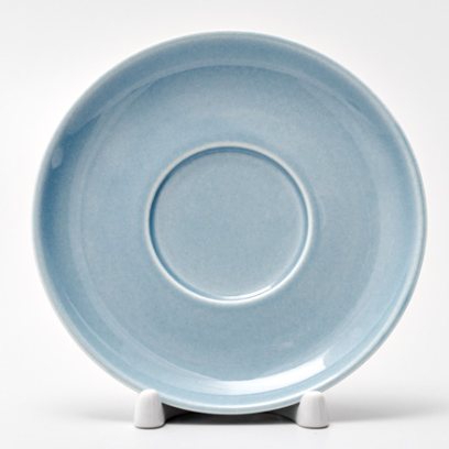 Блюдце «Акварель (голубой)»