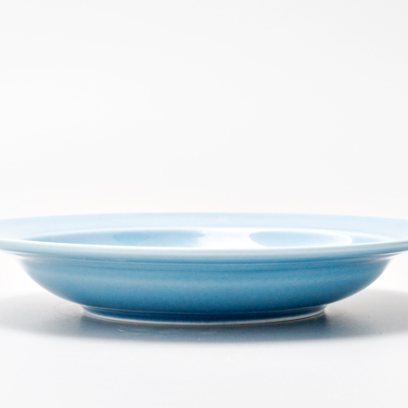 Тарелка глубокая Акварель (голубой)