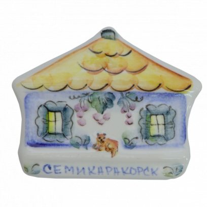 Магнит «Домик» Керамика. 80 x 10 мм.