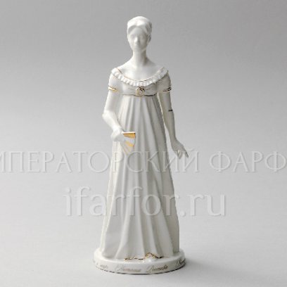 Скульптура Наташа Ростова Война и мир. Наташа Ростова белая с золотом